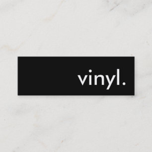 vinyl. mini visitkort