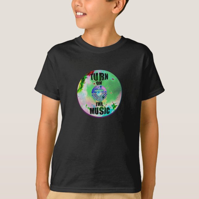 Vinyl Music T Shirt (Framsida)