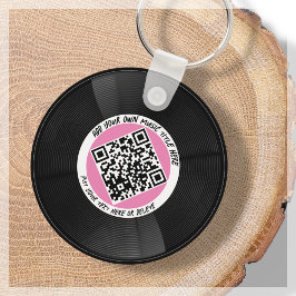 Vinyl | Musician DJ | QR-kod Nyckelring