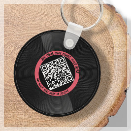 Vinyl | Musician DJ | QR-kod Nyckelring