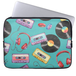 Vinyl- och Old school-kassetter av Natasha Us Laptop Fodral