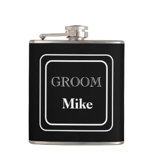 Vinyl Omslagen Flask-Groom Fickplunta