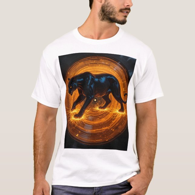 Vinyl Panther T Shirt (Framsida)