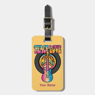 Vinyl Peace Kärlek Music Bagagebricka