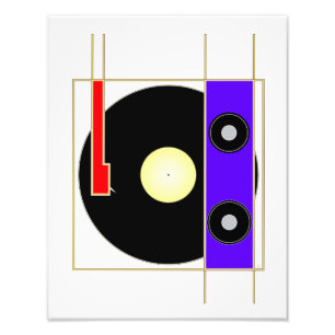 Vinyl Player Fototryck