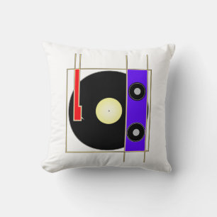 Vinyl Player Kudde