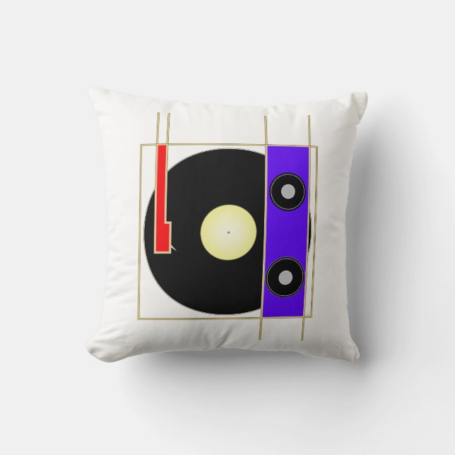 Vinyl Player Kudde (Framsida)