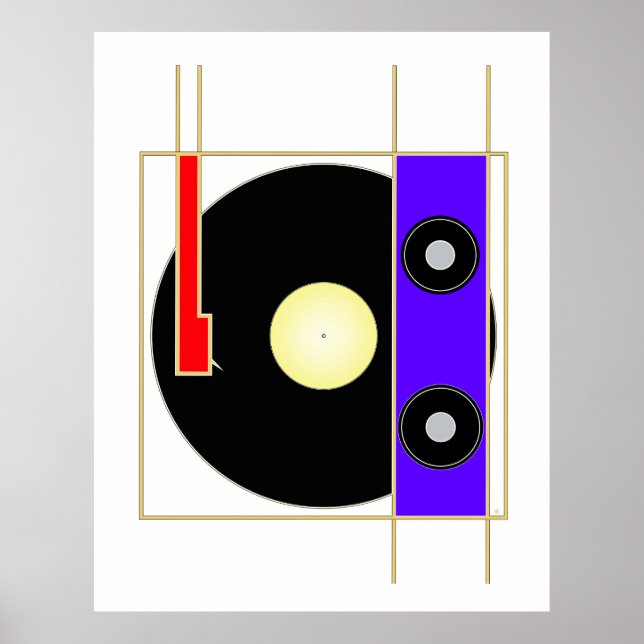 Vinyl Player Poster (Framsidan)