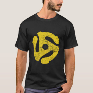 Vinyl Record 45 Rpm Spindle Adapter Hoodie T Shirt