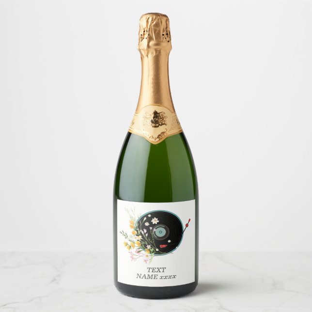 Vinyl Record, blommigt, Oldies Rustic, Women Music (Framsida)