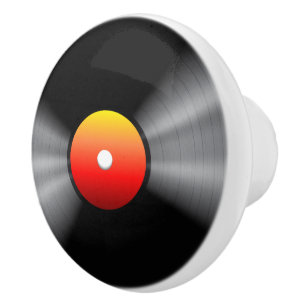 Vinyl Record Ceramic Knob Knopp