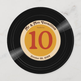 Vinyl Record Groovy Bordsnummer