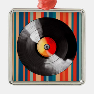 Vinyl Record-julprydnad Julgransprydnad Metall