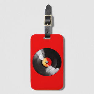 Vinyl Record Luggage Tag Bagagebricka