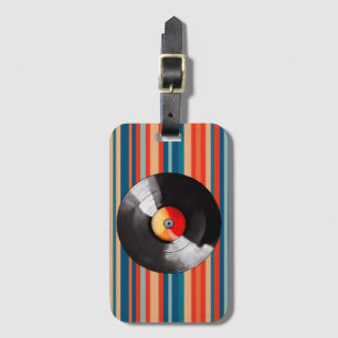 Vinyl Record Luggage Tag Bagagebricka