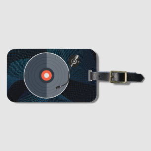 Vinyl Record Luggage Tag Bagagebricka