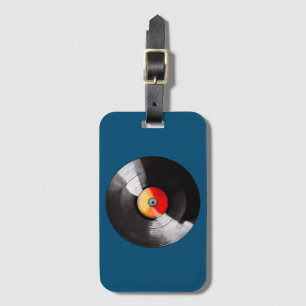 Vinyl Record Luggage Tag Bagagebricka
