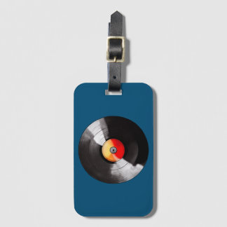 Vinyl Record Luggage Tag Bagagebricka