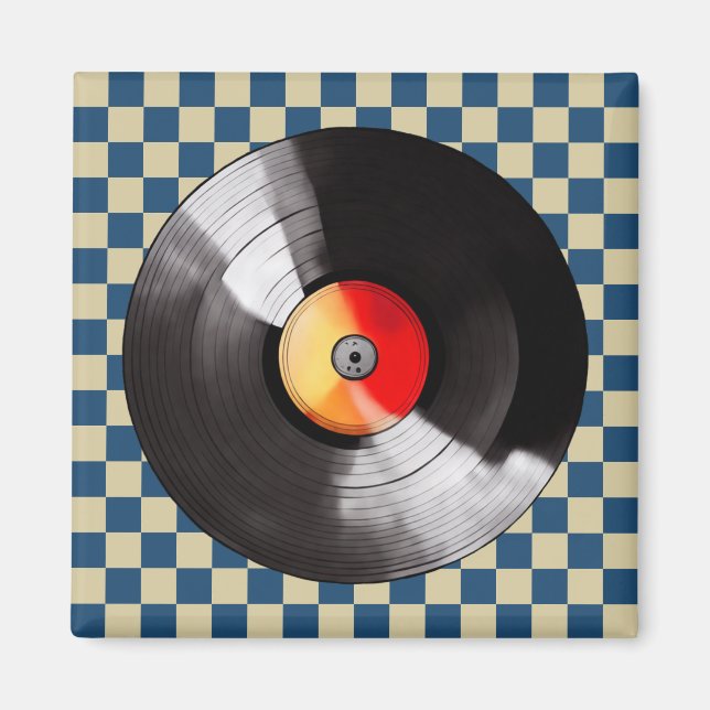 Vinyl Record Magnet (Framsidan)