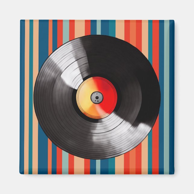 Vinyl Record Magnet (Framsidan)
