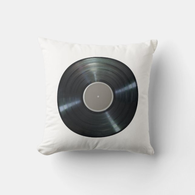 Vinyl Record Pillow Kudde (Framsida)