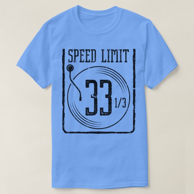 Vinyl Record Player 33 LP Vinyl Records T Shirt (Design framsida)