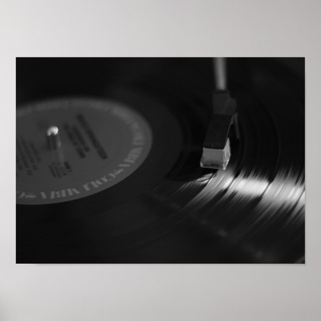 Vinyl Record Player Poster (Framsidan)