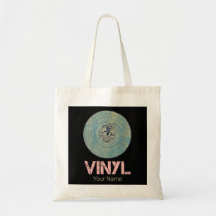 Vinyl Record Retro Disco Vintage Music Design Tygkasse