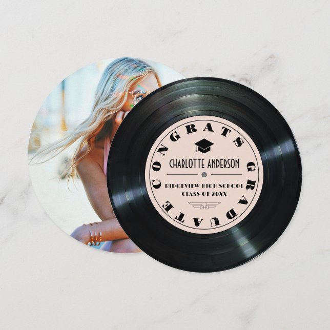 Vinyl Record Rosa Studenten meddelande (Fram/baksida)