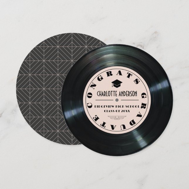 Vinyl Record Rosa Studenten meddelande (Fram/baksida)