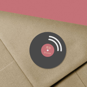 Vinyl Record Stickers Runt Klistermärke