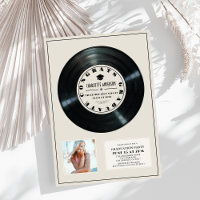 Vinyl Record Tan Plaque Photo Studenten