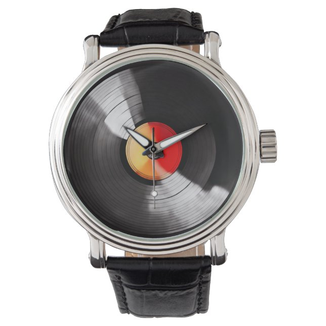 Vinyl Record Watch Armbandsur (Framsida)
