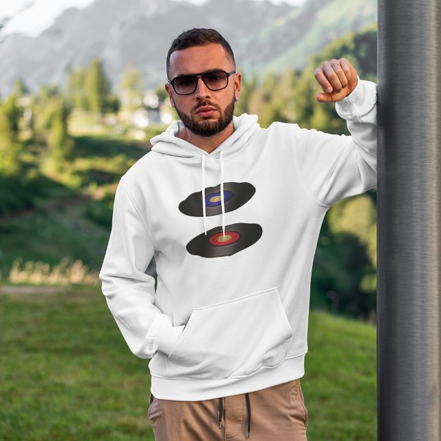 Vinyl Records Manar Hoodie (Skapare uppladdad)