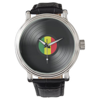 Vinyl reggae armbandsur