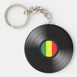 Vinyl reggae nyckelring