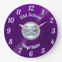 Vinyl Regler Large Clock