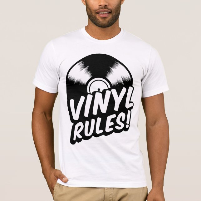 vinyl regler t-shirt (Framsida)