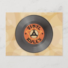Vinyl Regler Vykort