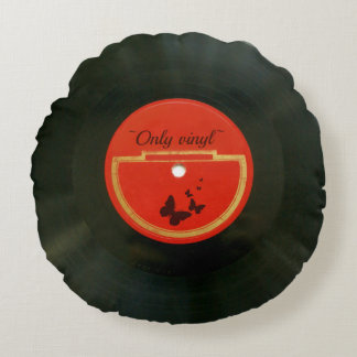 Vinyl Rund Kudde