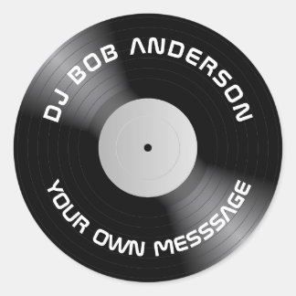 Vinyl Runt Klistermärke