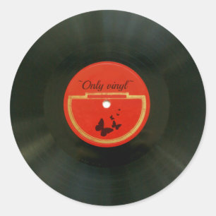Vinyl Runt Klistermärke
