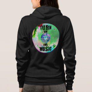 Vinyl slå på Music Black T Shirt
