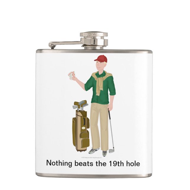 Vinyl slågen in flaska fickplunta (Framsidan)