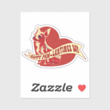 Vinyl Sticker-dagen i Chihuahua Pawlentine