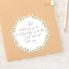 Vinyl Sticker KJV Bible Verse Christian Gift Klistermärken