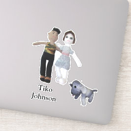 Vinyl Sticker - Koppel och Hund Klistermärken