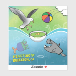 Vinyl Sticker - Pea Soppa - Buellton.Art Klistermärken