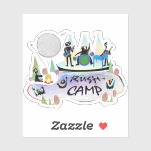 Vinyl Sticker RushCamp! Klistermärken
