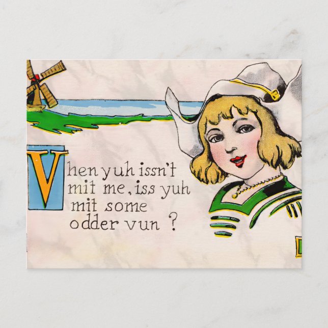 Vinyl Storybook Art Vykort (Framsida)